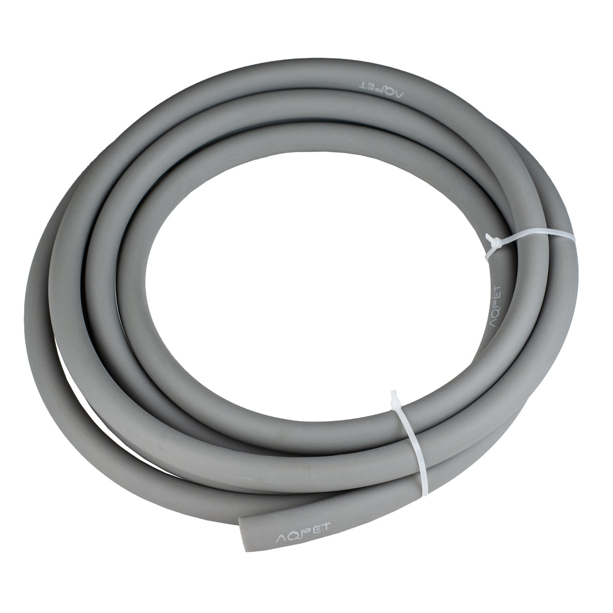 AQPET SILIKON-PVC-MISCHSCHLAUCH – SEIDEN-EFFEKT GRAU – 5 M SPULE