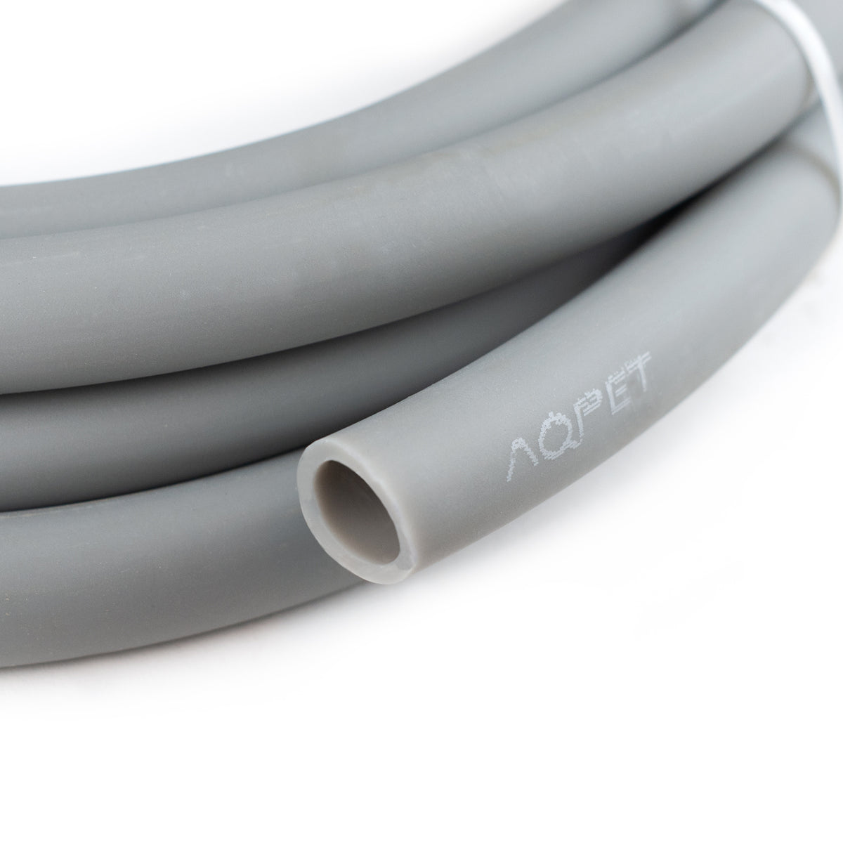 AQPET SILIKON-PVC-MISCHSCHLAUCH – SEIDEN-EFFEKT GRAU – 5 M SPULE