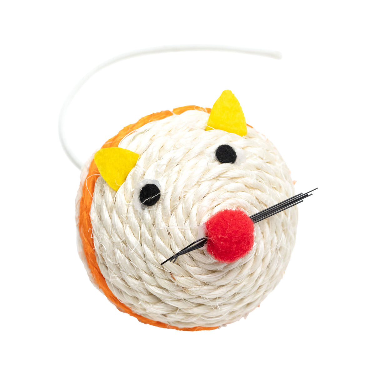 AQPET FRIENDS Katzenspielzeug Maus aus Sisal - 6x18 cm Katzenspielzeug