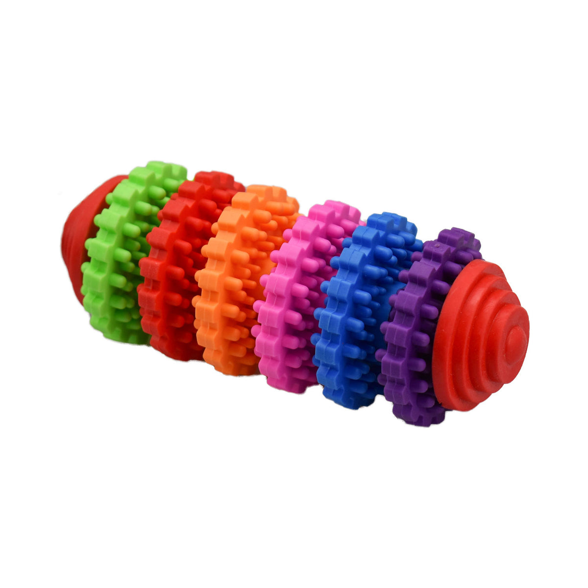 AQPET FRIENDS AQPET Hundespielzeug Dental-Farbzylinder aus Gummi Spielzeug für Hunde Spaß Haustier