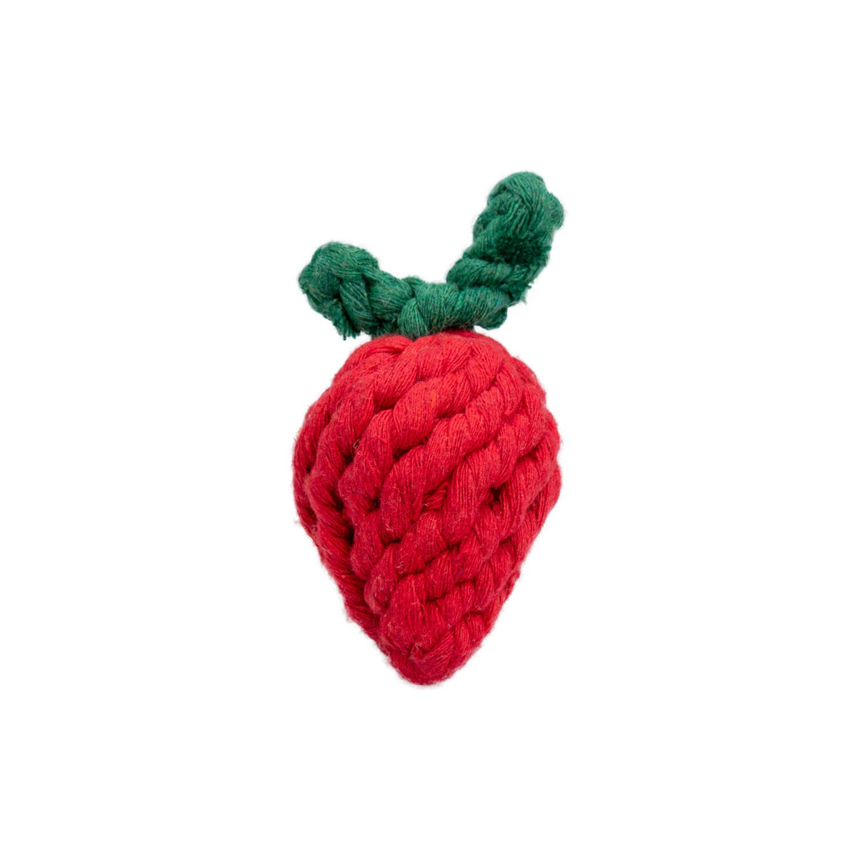 AQPET FRIENDS AQPET Hundespielzeug Seil Erdbeere aus Baumwolle 10 x 5,5 cm Spielzeug für Hunde Spaß Haustier