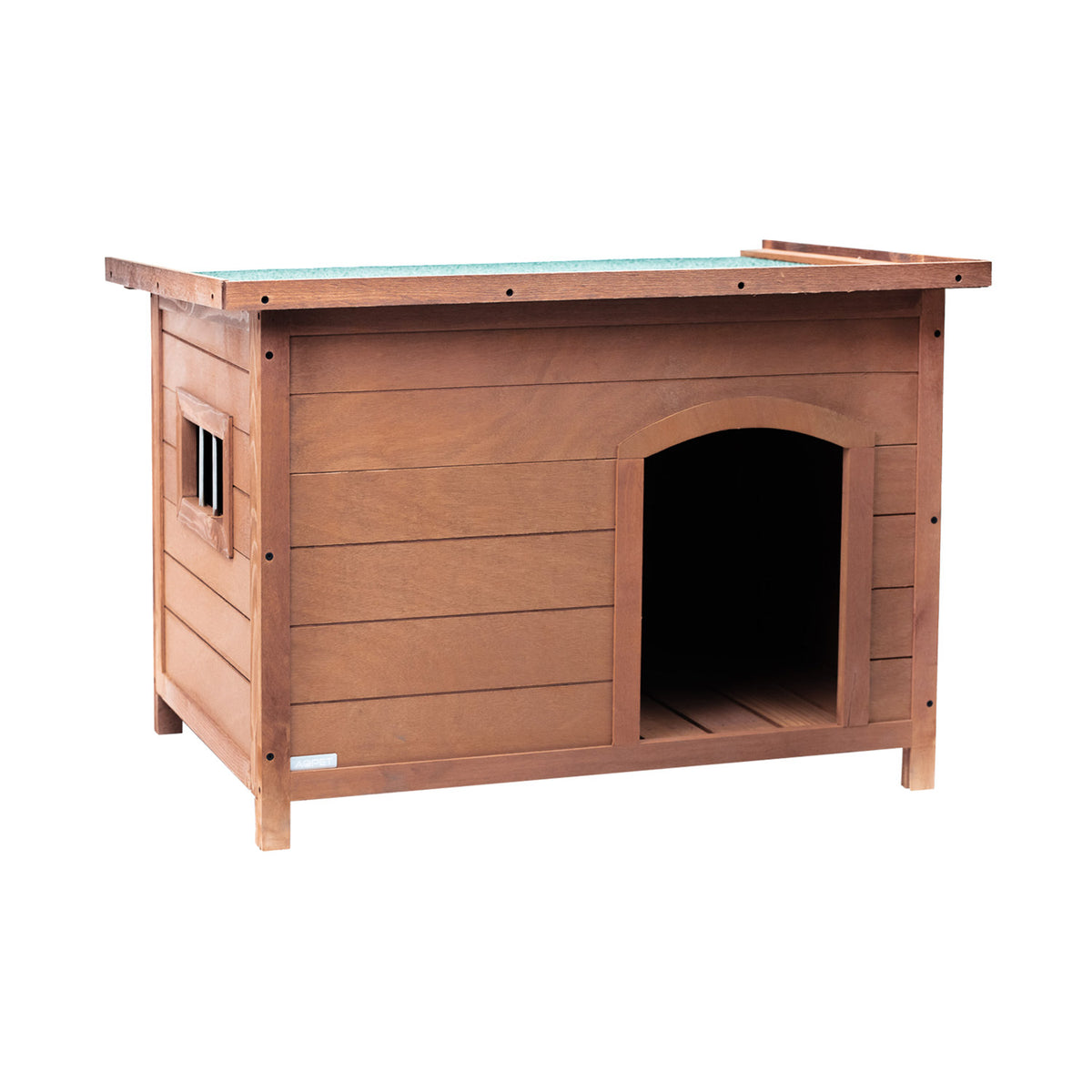 AQPET FRIENDS Holzhütte mit aufklappbarem Dach für Hunde und Katzen Komfort und Entspannung
