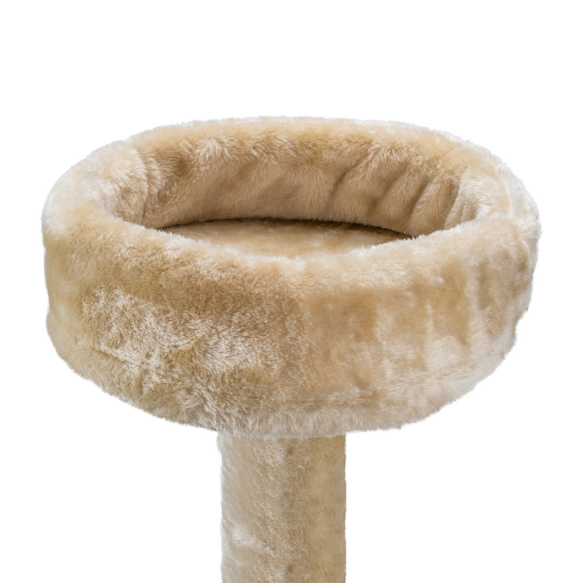 AQPET FRIENDS Kratzbaum Athens 115 cm mit Katzenhöhle Katzenbaum Spielplatz Spielzeug Kratzbrett für Katzen Farbe Beige