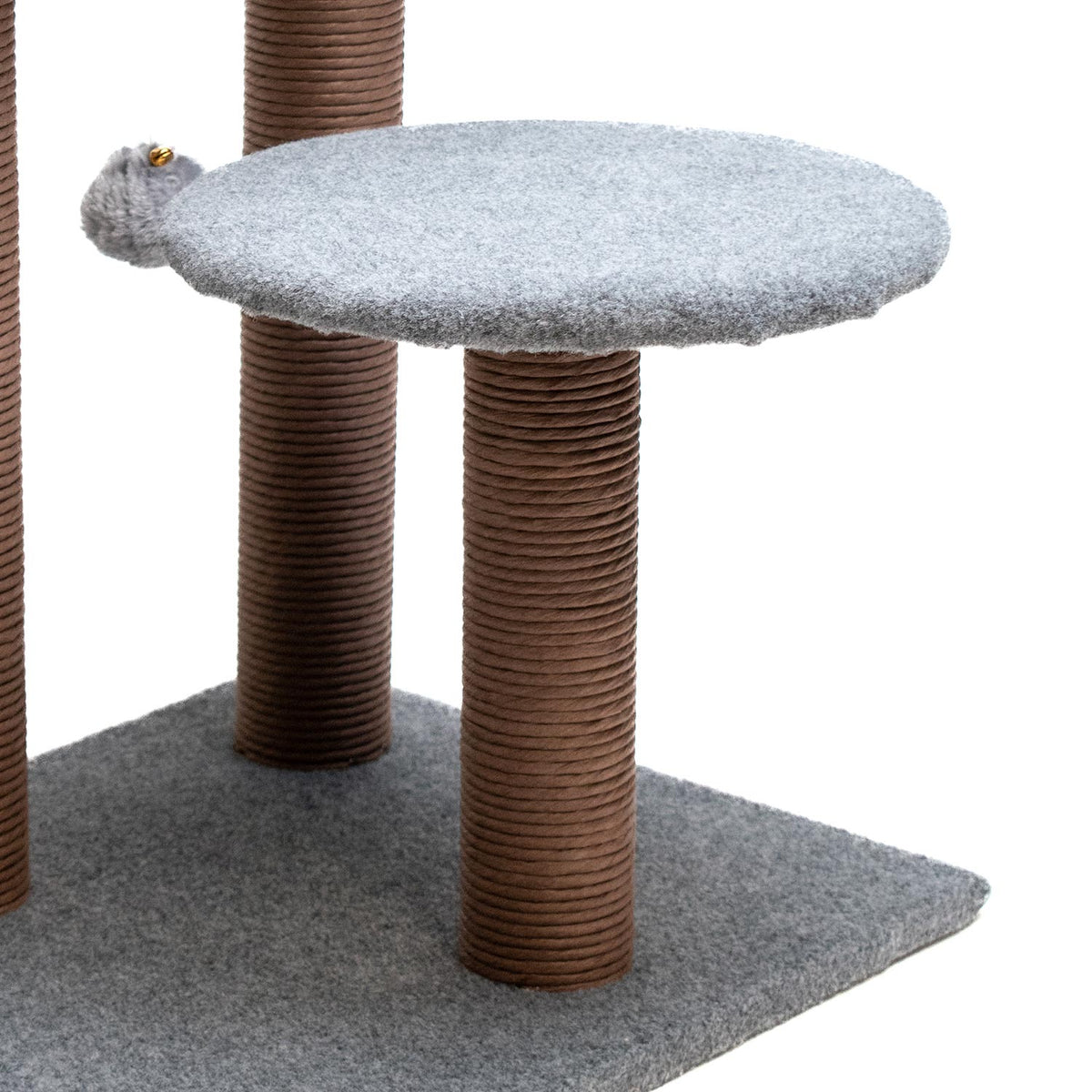 AQPET FRIENDS Kratzbaum Lissabon - 58CM Grau Für Katzen Spielzeug Katze Entspannung Und Spaß Spiel