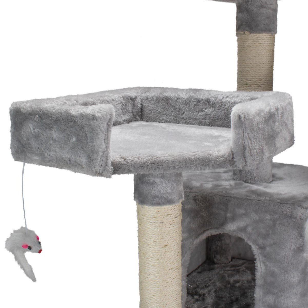 AQPET FRIENDS Kratzbaum Manhattan aus Sisal 170 cm für Katzen – Spiel, Spaß und Entspannung