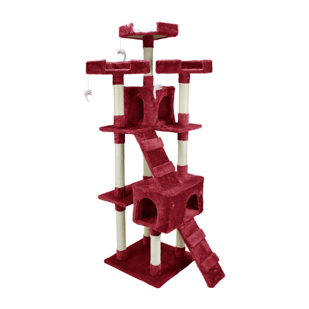 AQPET FRIENDS Kratzbaum Manhattan aus Sisal 170 cm für Katzen – Spiel, Spaß und Entspannung