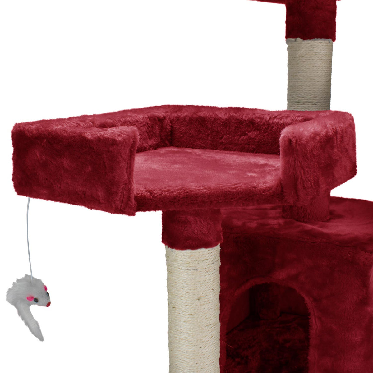 AQPET FRIENDS Kratzbaum Manhattan aus Sisal 170 cm für Katzen – Spiel, Spaß und Entspannung