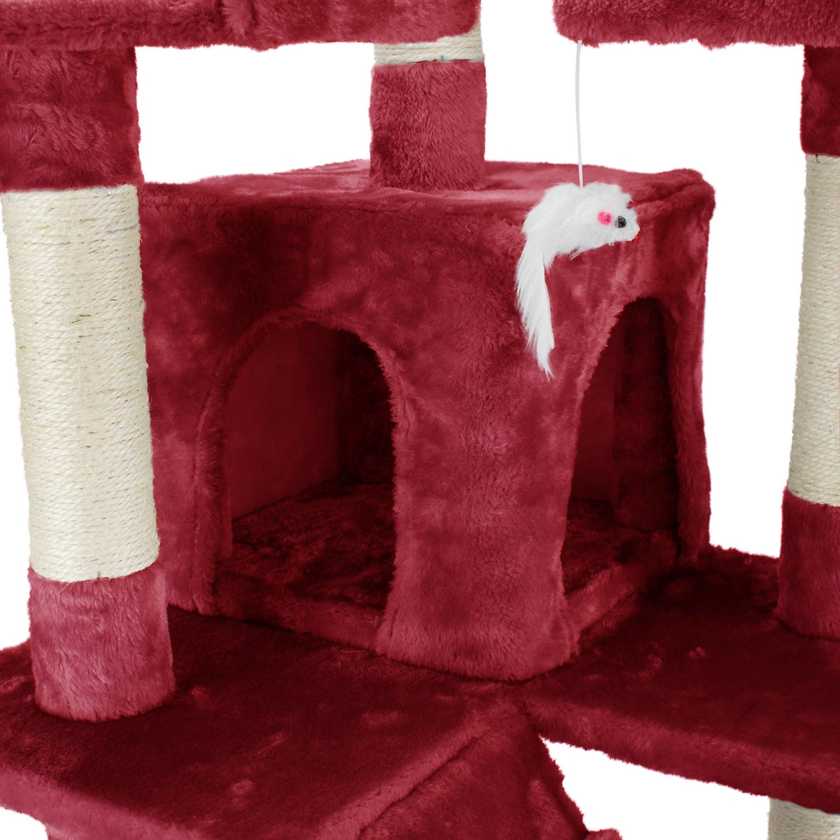 AQPET FRIENDS Kratzbaum Manhattan aus Sisal 170 cm für Katzen – Spiel, Spaß und Entspannung