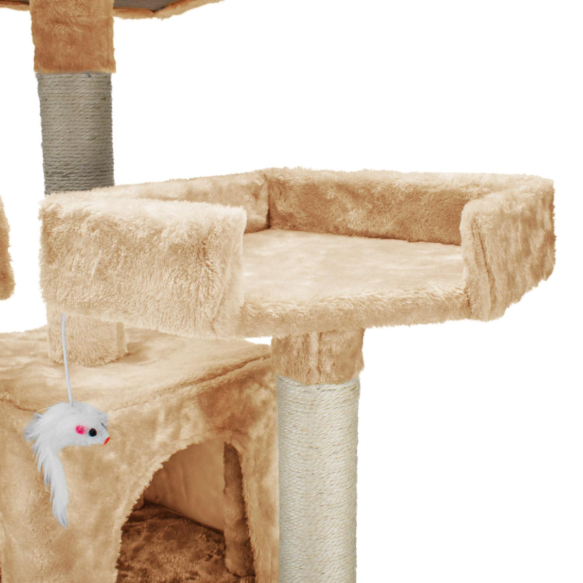 AQPET FRIENDS Kratzbaum Manhattan aus Sisal 170 cm für Katzen – Spiel, Spaß und Entspannung