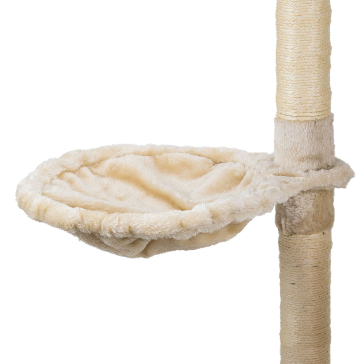 AQPET FRIENDS Kratzbaum Paris aus Sisal 138 cm für Katzen, Spielzeug Katze Entspannung & Spaß