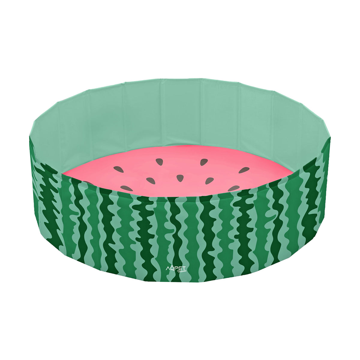 AQPET FRIENDS Hundepool Schwimmbecken Fruit-Design Für Hunde Zusammenklappbar Kratzfest Outdoor Garten