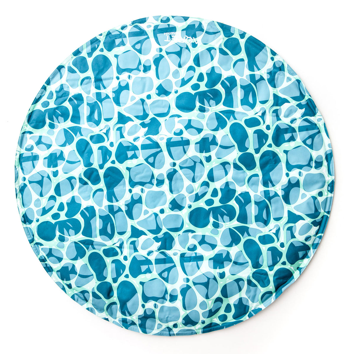 AQPET FRIENDS Kühlmatte, erfrischend für Hunde, rund, ungiftiges Gel, Selbstkühlungssystem, Muster Sea, Durchmesser 60 cm