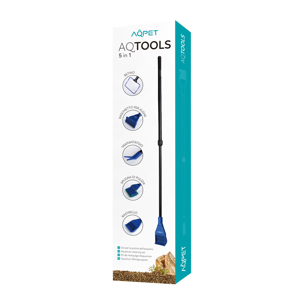 AQPET AQTOOLS 5IN1 ZUBEHÖRSET ZUR AQUARIUMSREINIGUNG