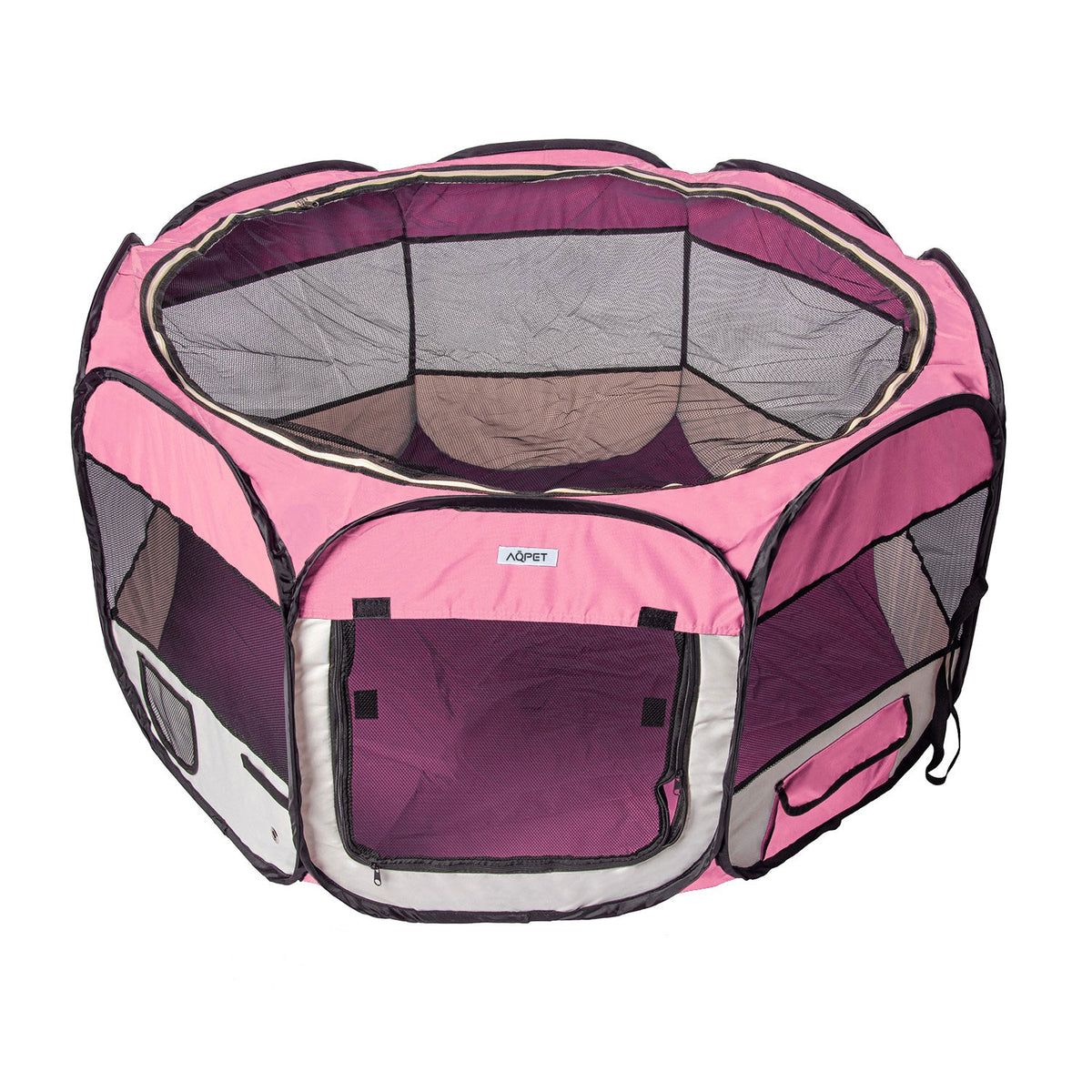 AQPET FRIENDS Box für Tiere Hunde und Katzen Welpen faltbares Gehege aus wasserdichtem Stoff 115x60 cm