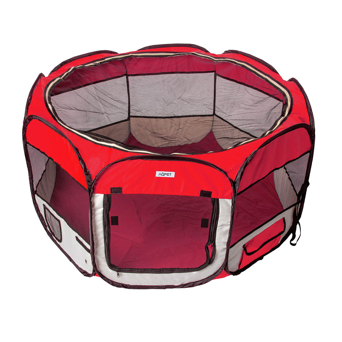 AQPET FRIENDS Box für Tiere Hunde und Katzen Welpen faltbares Gehege aus wasserdichtem Stoff 115x60 cm