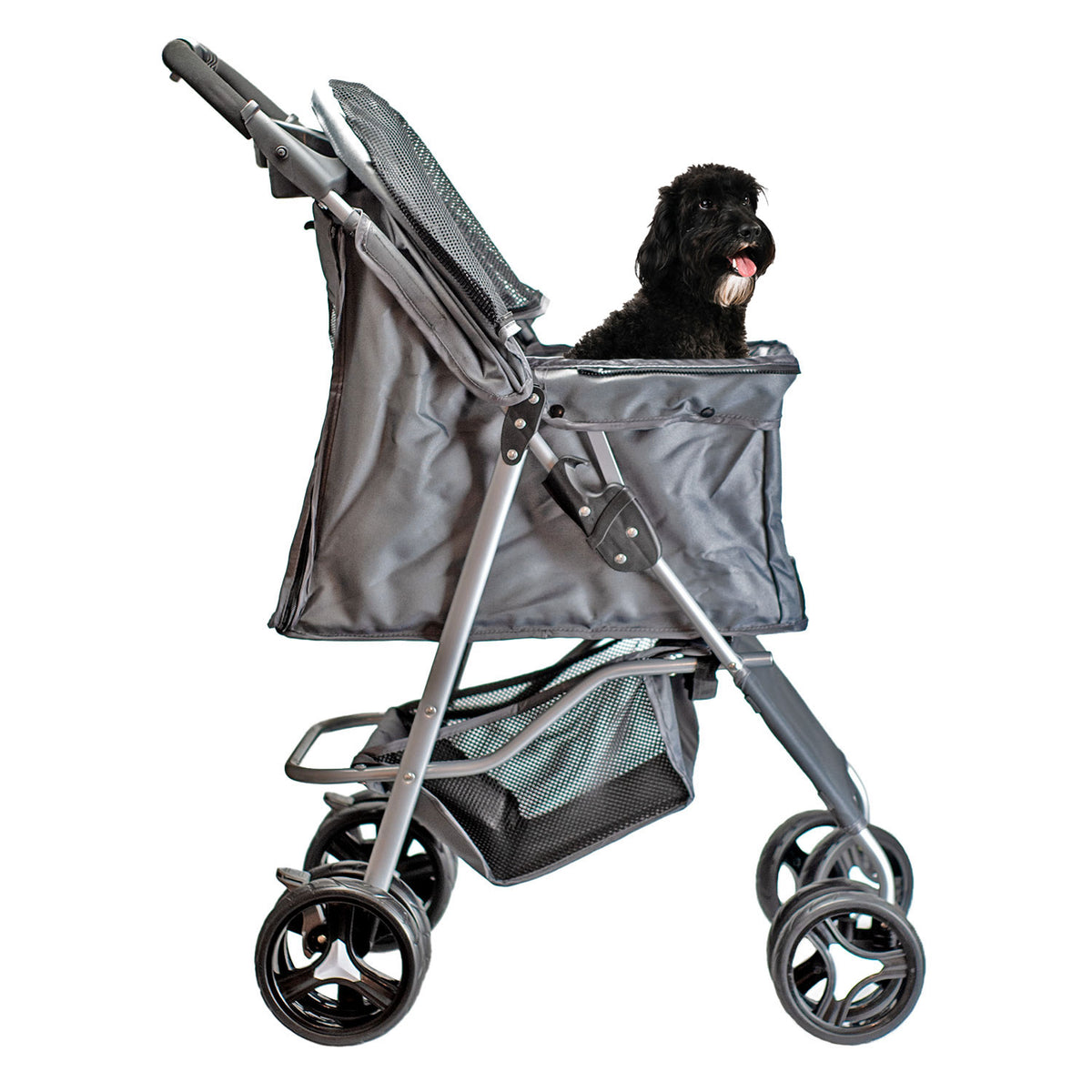 AQPET FRIENDS Bequemer und praktischer Kinderwagen für Hunde mittlerer/kleiner Größe für Hunde und Katzen Sichere Reise