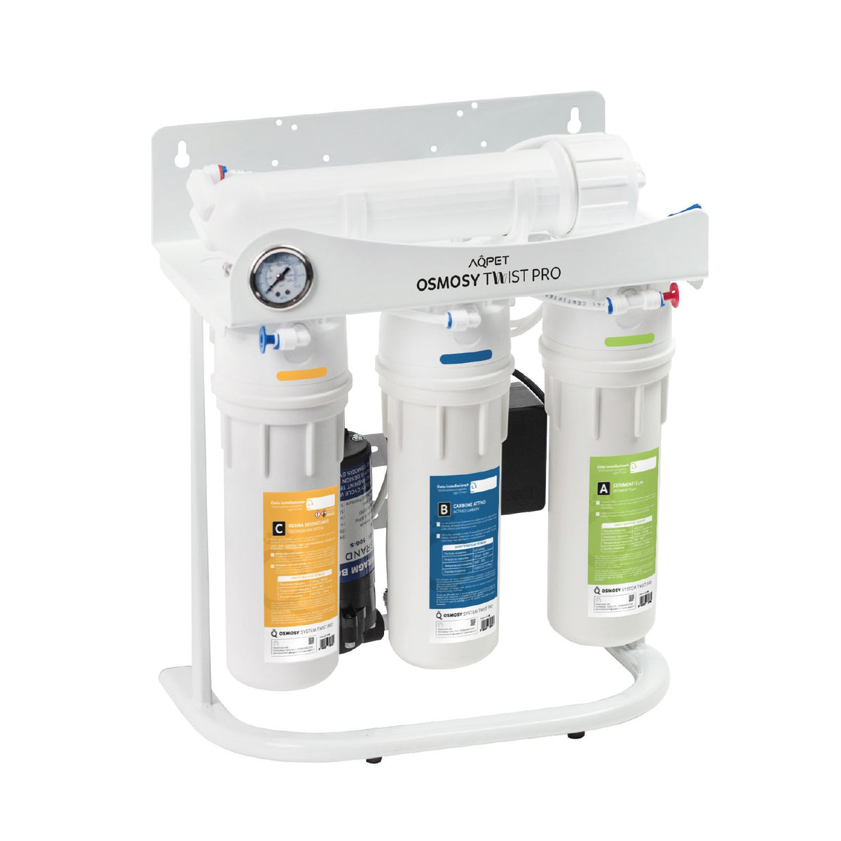AQPET OSMOSY TWIST UMKEHROSMOSEANLAGE TWIST 4 STUFEN 75 GALLONEN VONTRON NEUES SCHNELLWECHSELSYSTEM