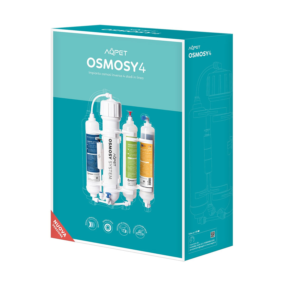 AQPET OSMOSY4 OSMOSEANLAGE 4-STUFIG INLINE