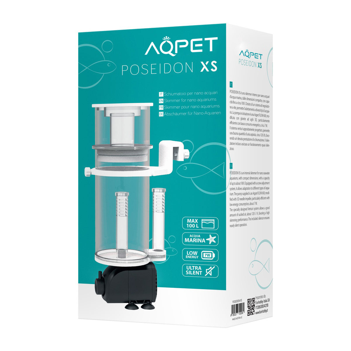 AQ PET POSEIDON XS MINI HÄNGENDER ABSCHÄUMER BIS 100 L