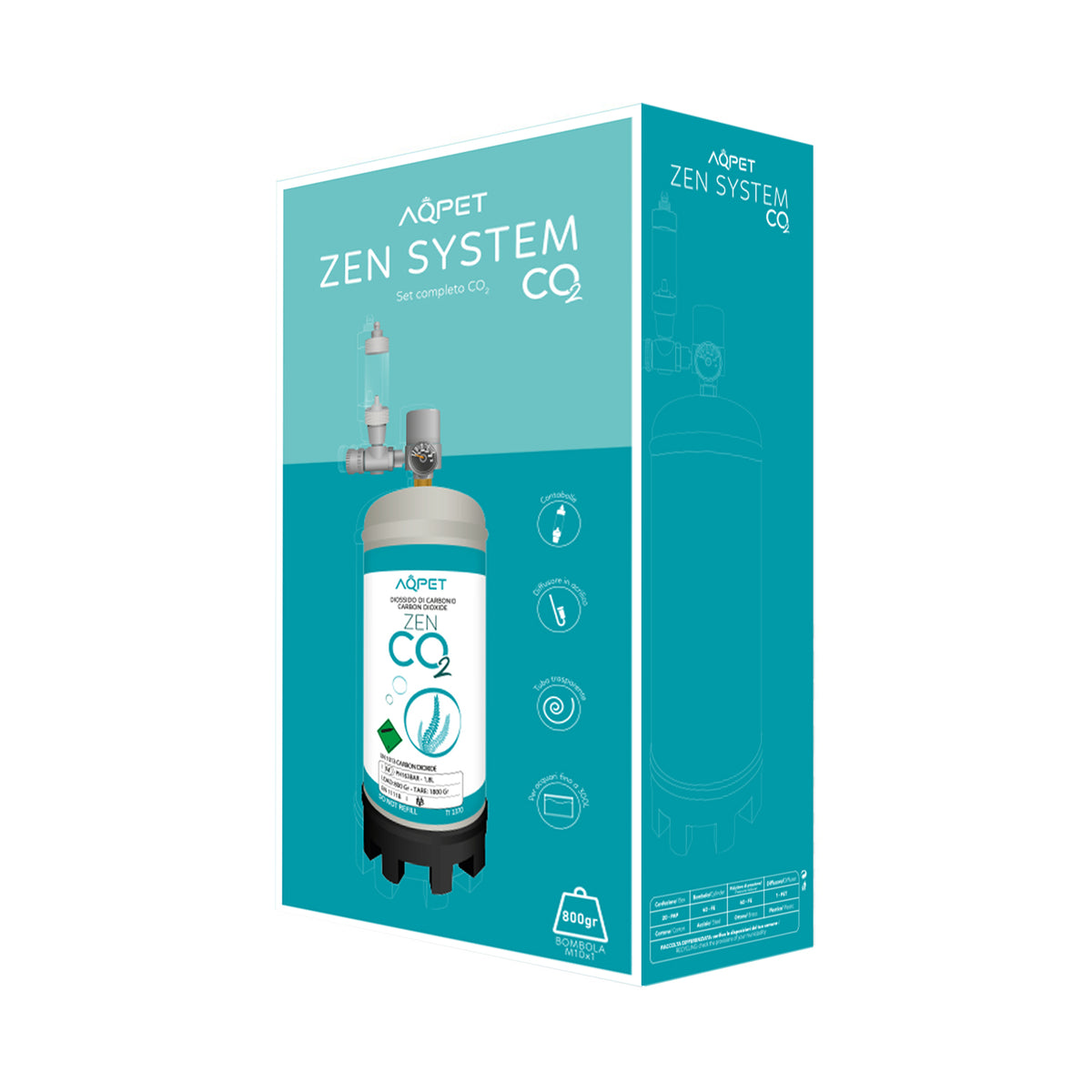 AQPET ZEN SYSTEM CO2 Komplette CO2-Anlage für Aquarien